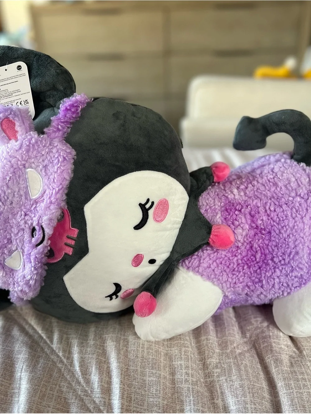 Sleeping Kuromi plush 18 inch